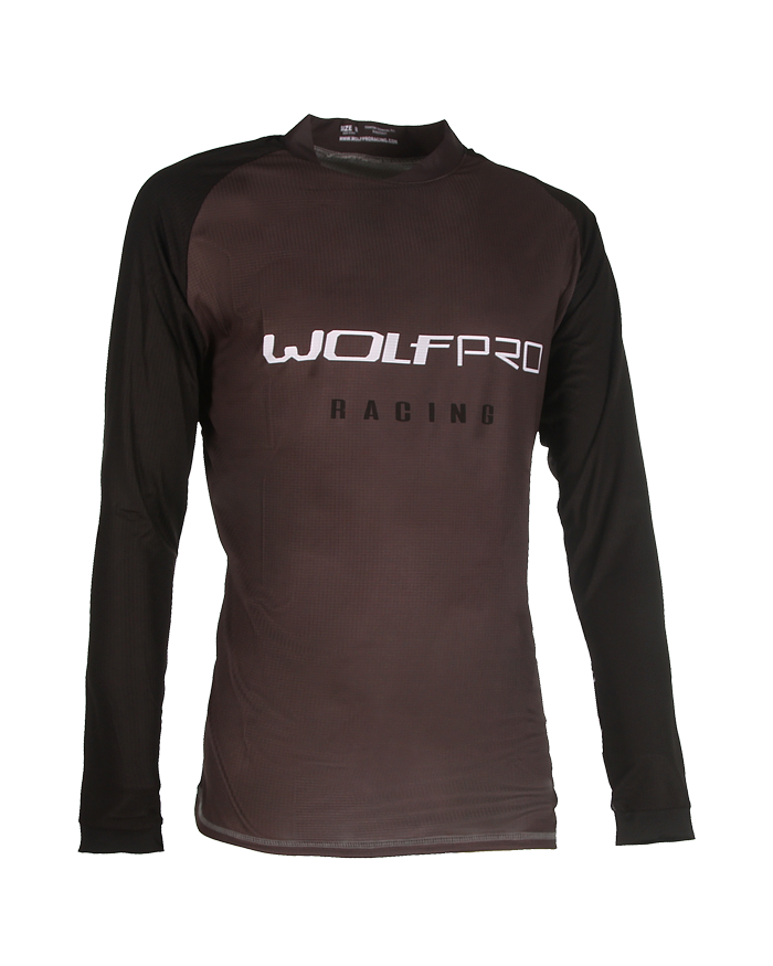 Camiseta negra Trial - Wolfpro racing Barcelona
