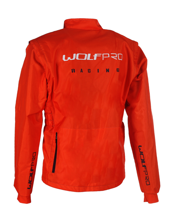 Chaqueta Enduro Naranja| Wolfpro racing - Ropa personalizada